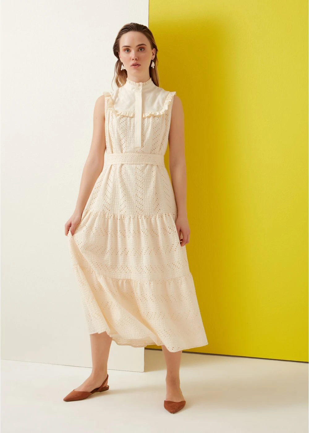 VANİLYA QOZZA VİNTAGE ELBİSE