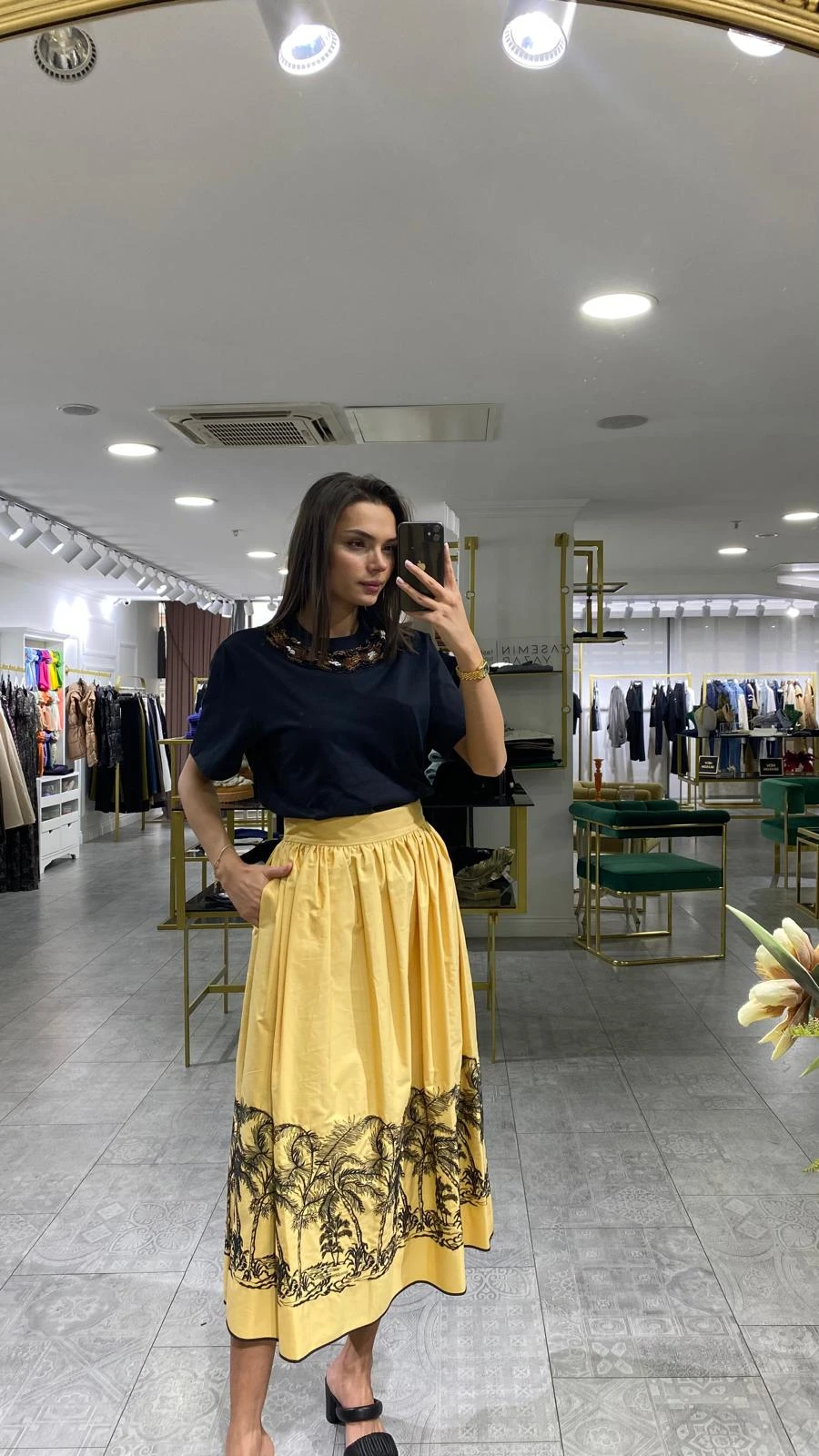 CAMEL-SİYAH EXQUİSE 5009 CALLIA ETEK