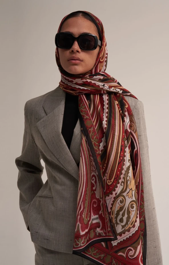 BORDEAUX  LAVİNİA MORENO SİLK BORDEAUX LAVİNİA