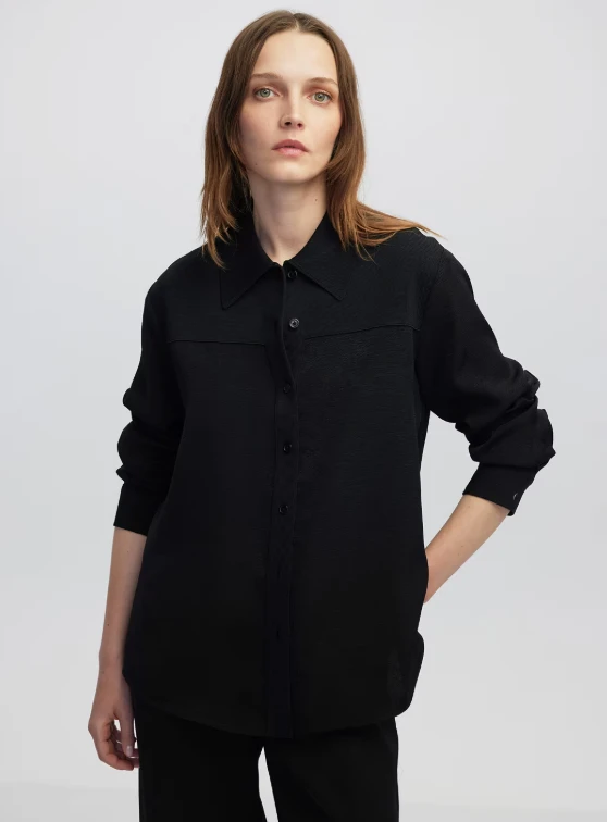 SİYAH İPEKYOL 25071 GÖMLEK