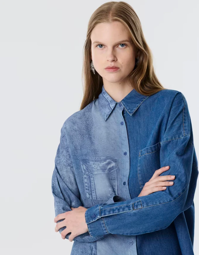 İNDİGO TWİST 25087 GÖMLEK