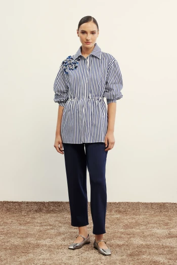 LACİ CİZGİLİ VENÖVE BETTY GÖMLEK