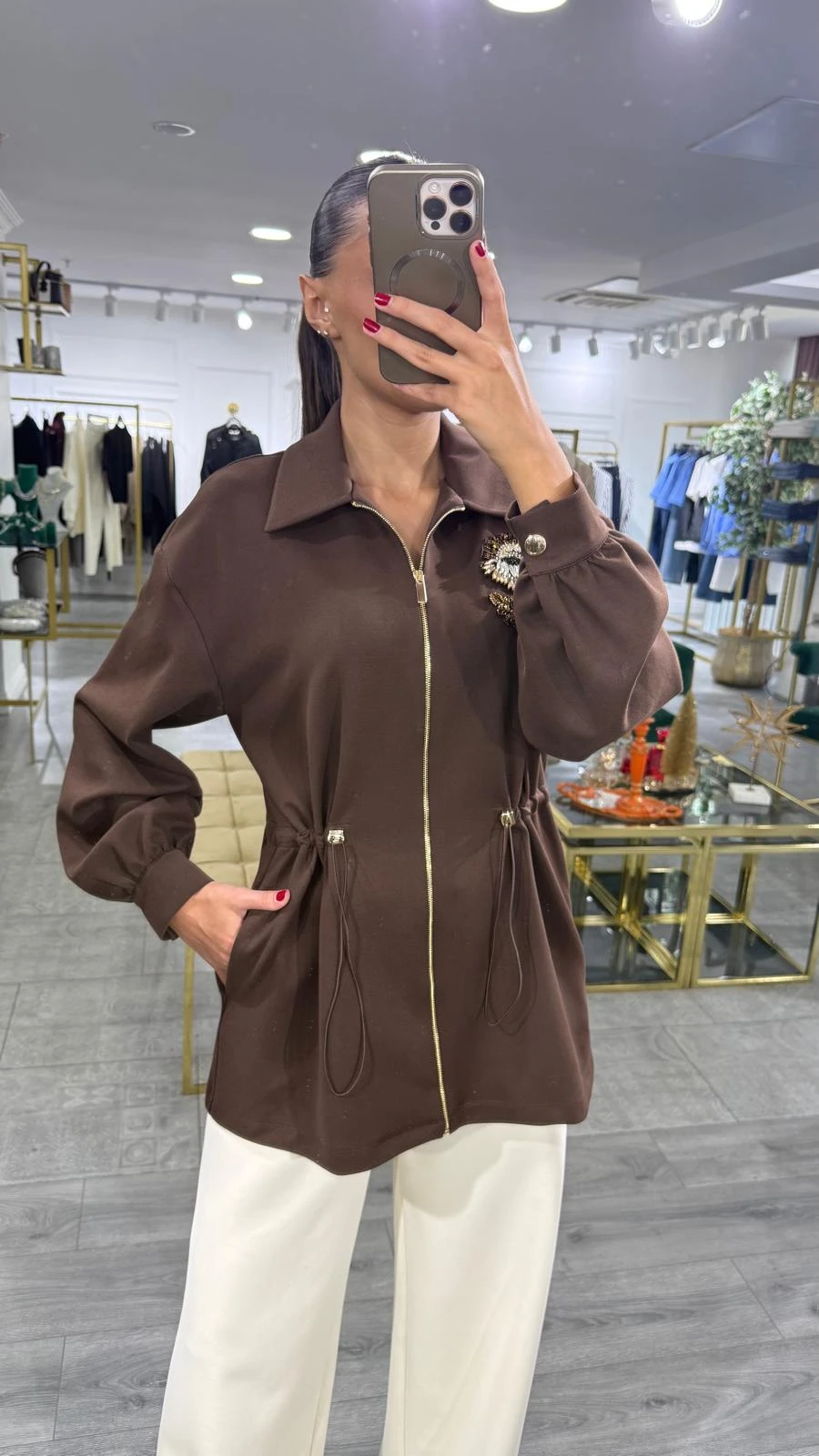 KAHVERENGİ EXQUİSE DELILAH Ö.SWEATSHIRT