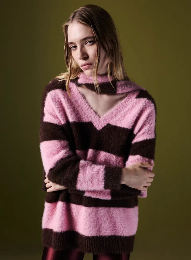 PEMBE TWİST 50271 TRİKO