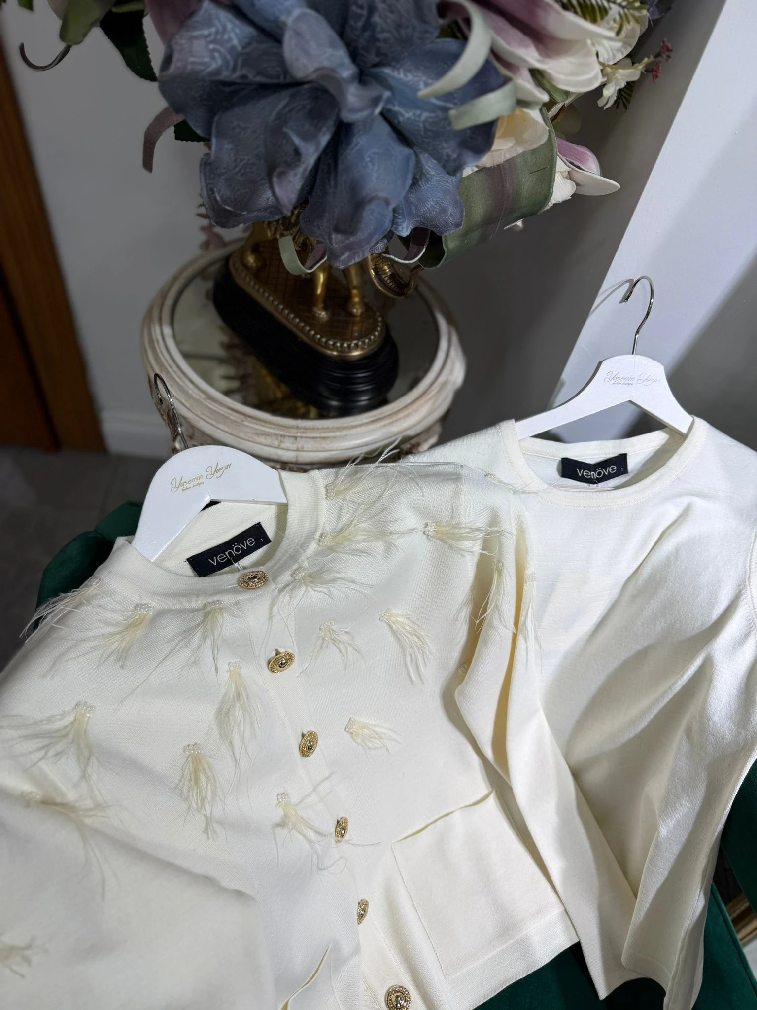 EKRU VENÖVE MİSA BLUZ