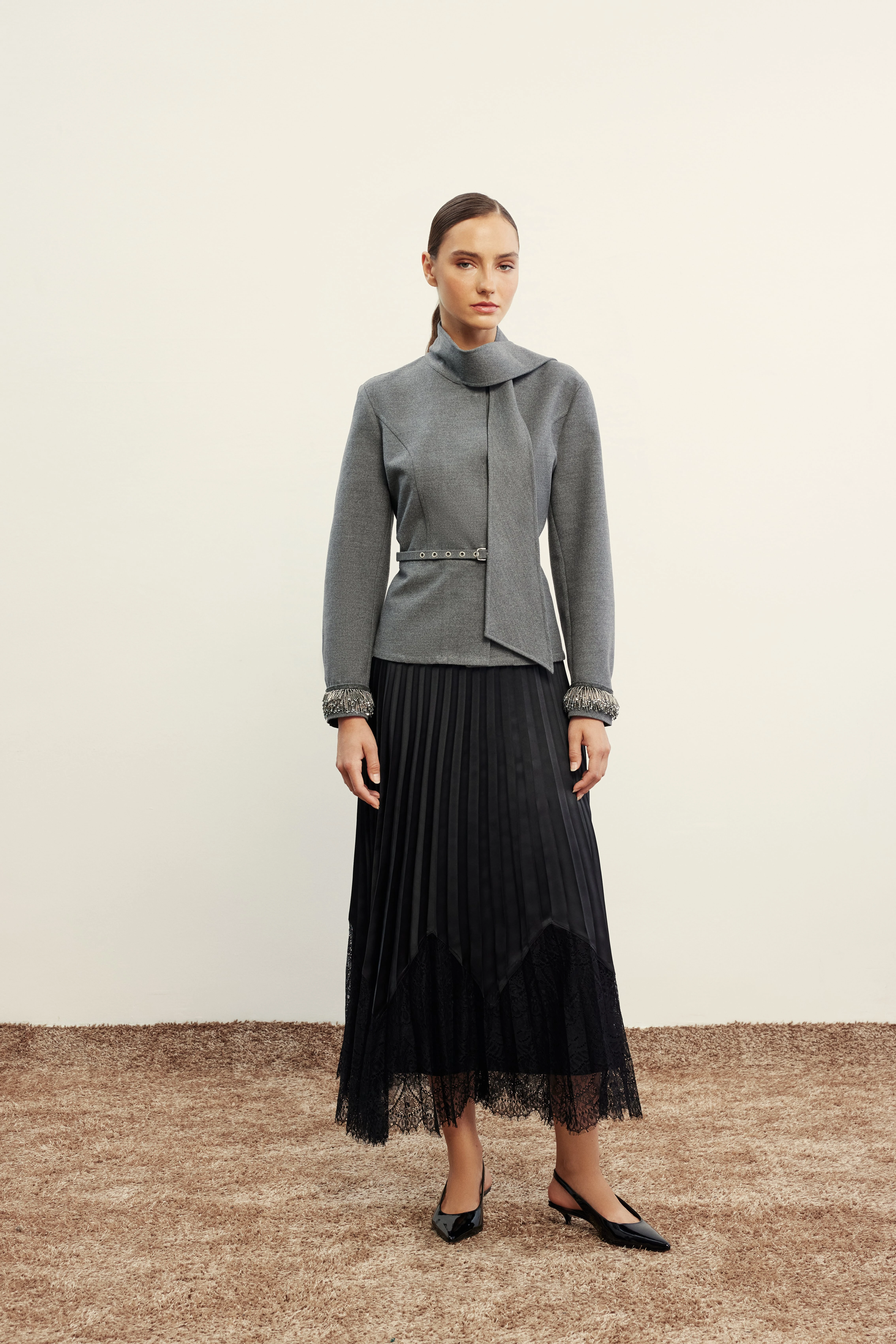 GRİ VENÖVE GAVİ CEKET