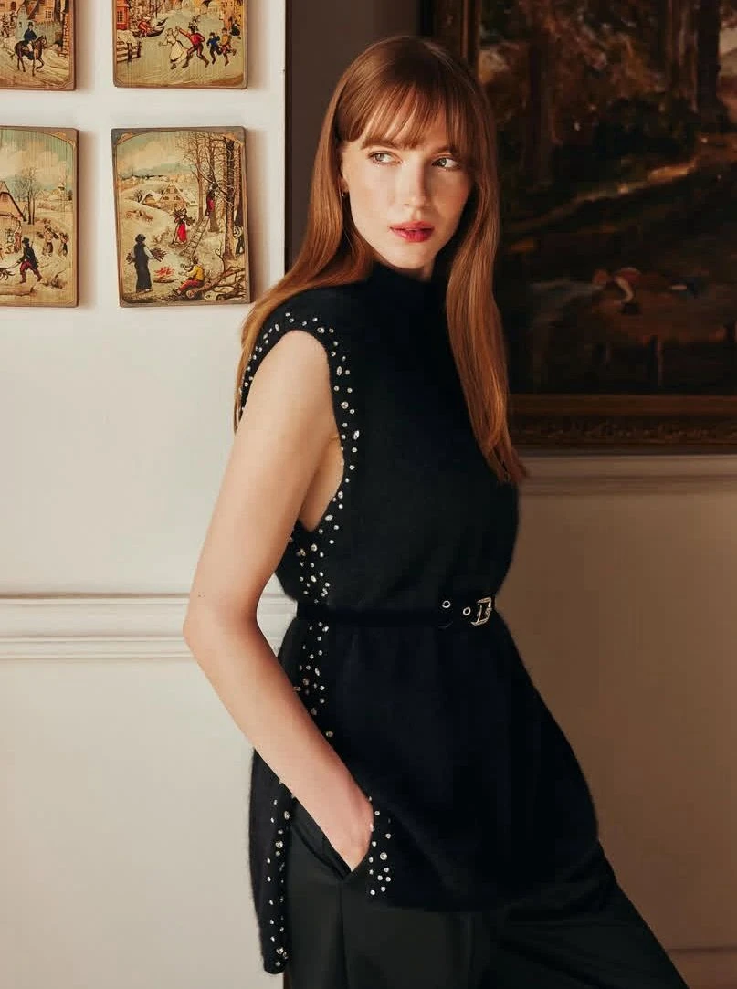 SİYAH VENÖVE DOVE YELEK