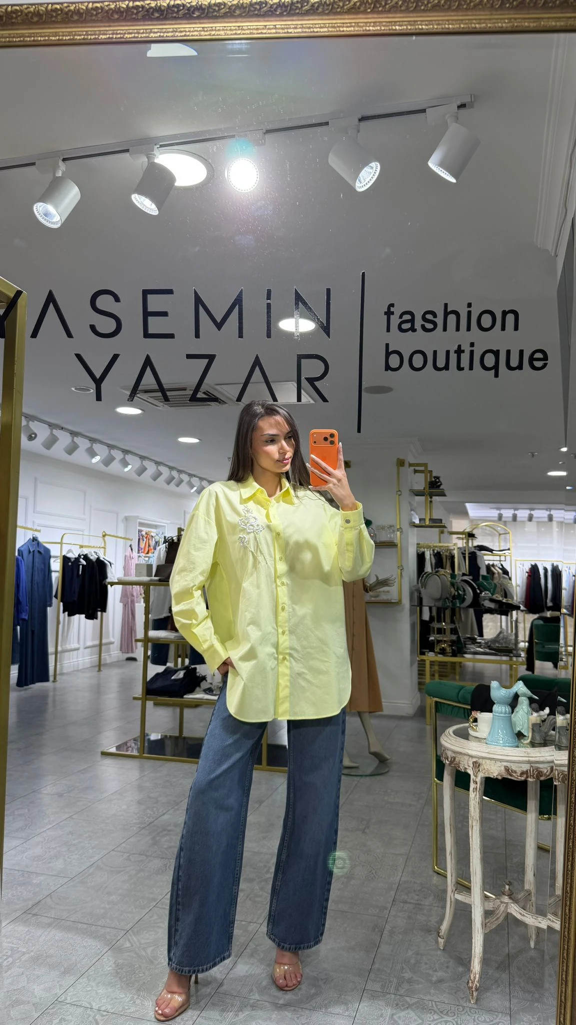 AÇIK SARI EXQUİSE BERNETTA GÖMLEK