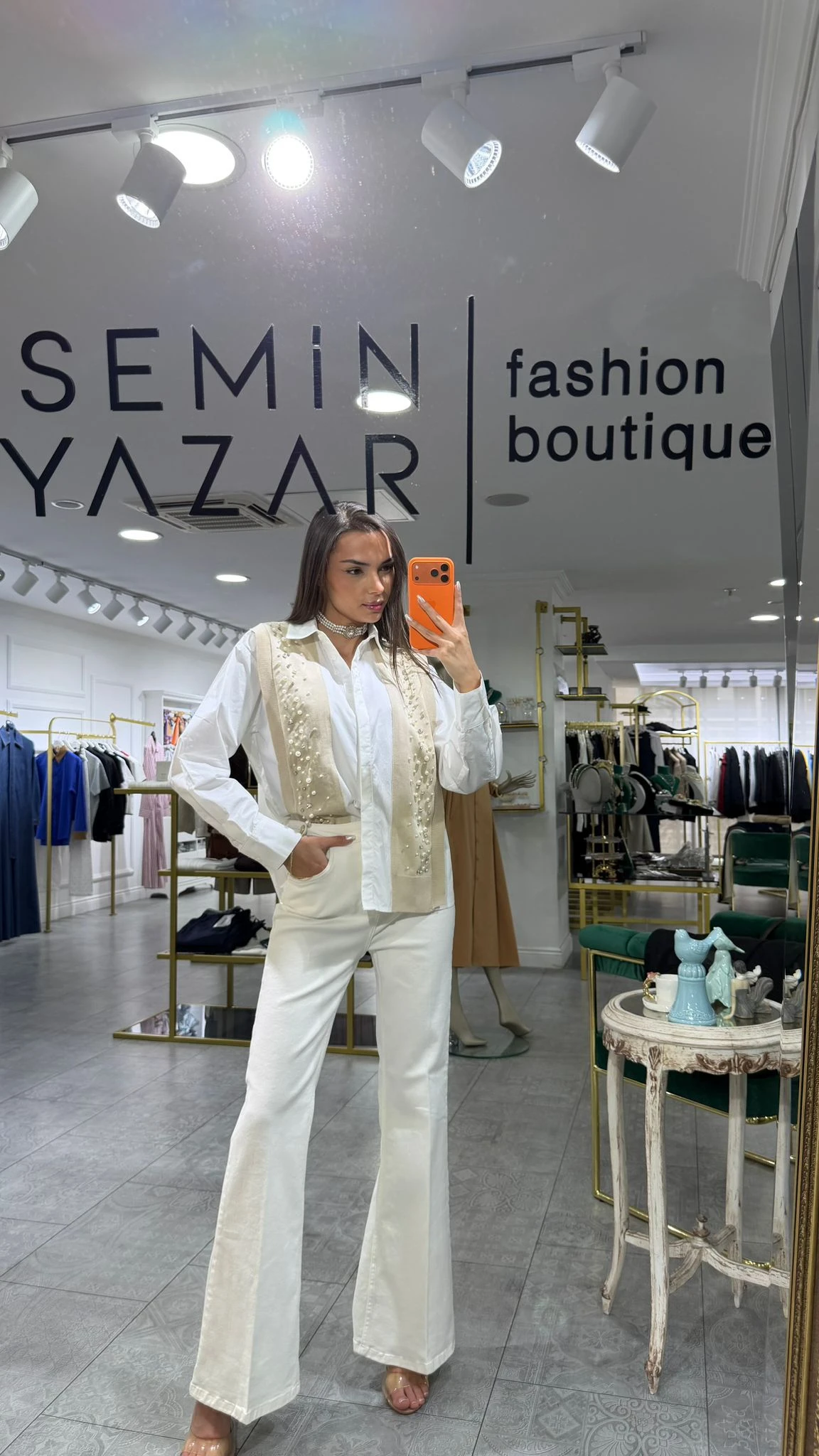 BEYAZ EXQUİSE AVELAINE D.PANTOLON