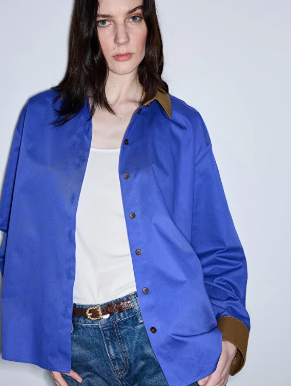 MAVİ İPEKYOL 25122 GÖMLEK