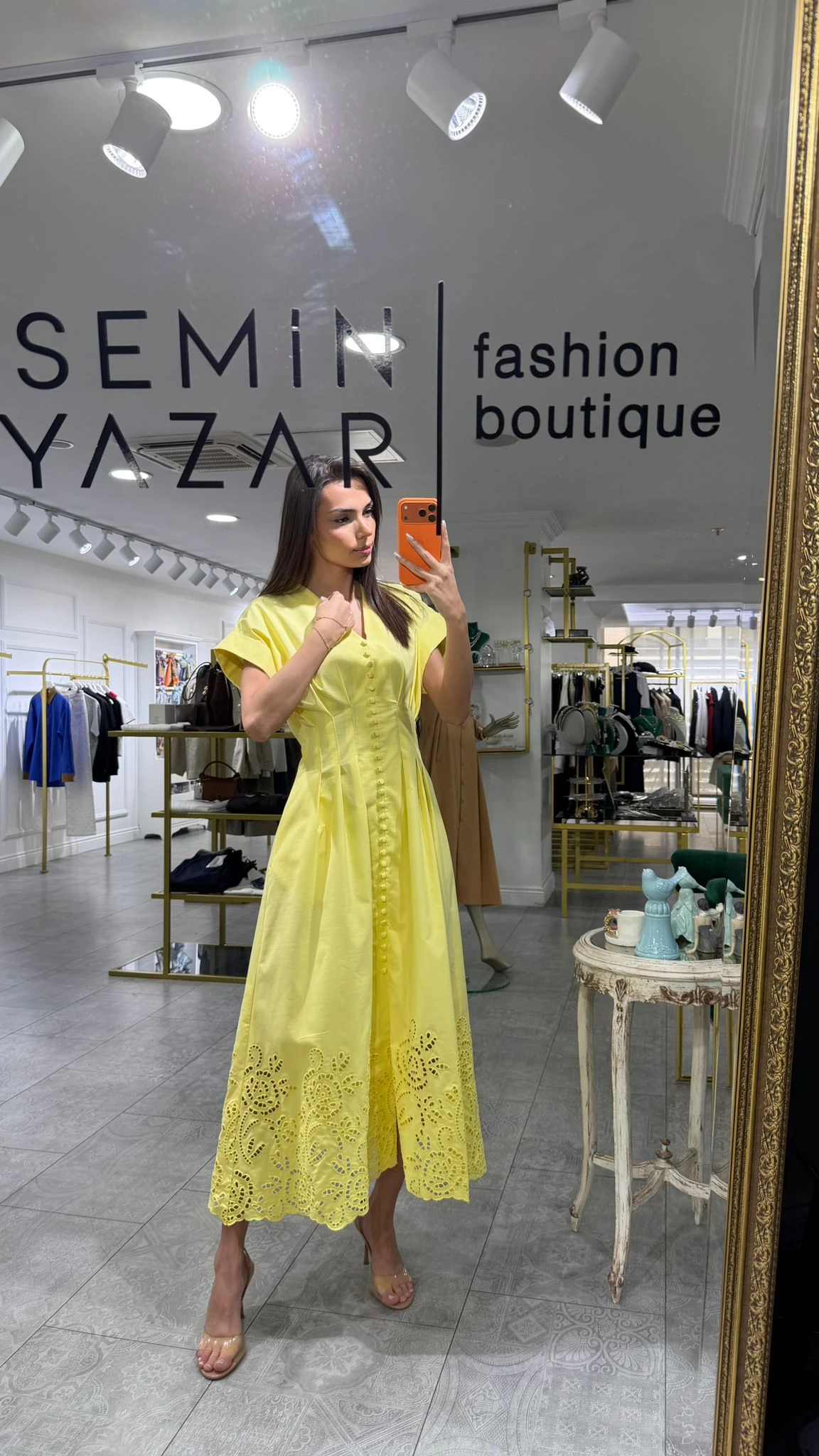 SARI EXQUİSE EMRICK ELBİSE