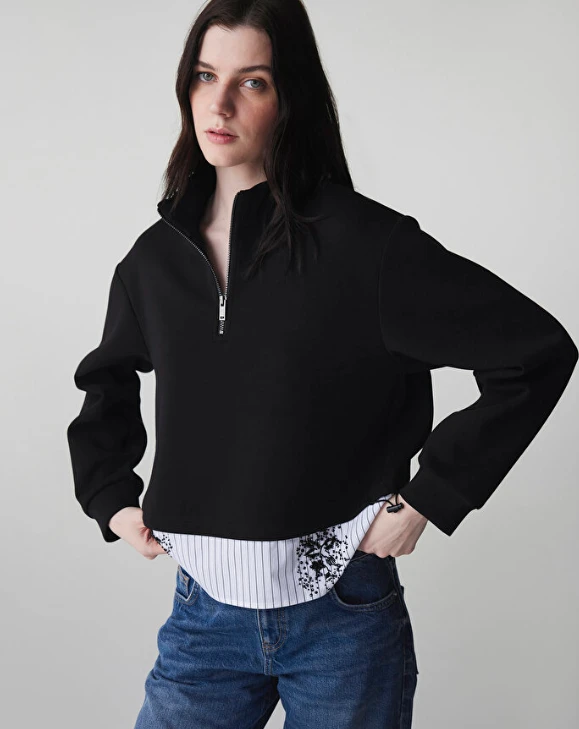 SİYAH İPEKYOL 91014 SWEATSHIRT