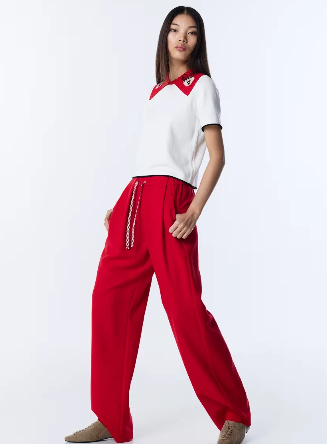 KIRMIZI TWİST 3135 PANTOLON