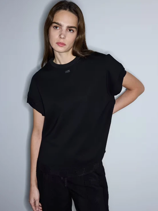 SİYAH İPEKYOL 6063 T-SHİRT