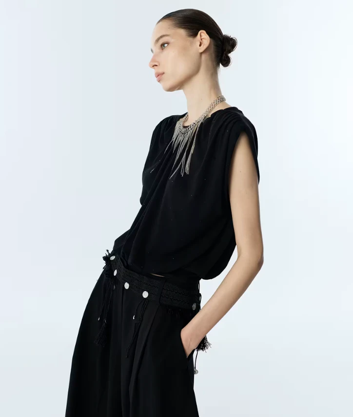 SİYAH TWİST 6154 BLUZ