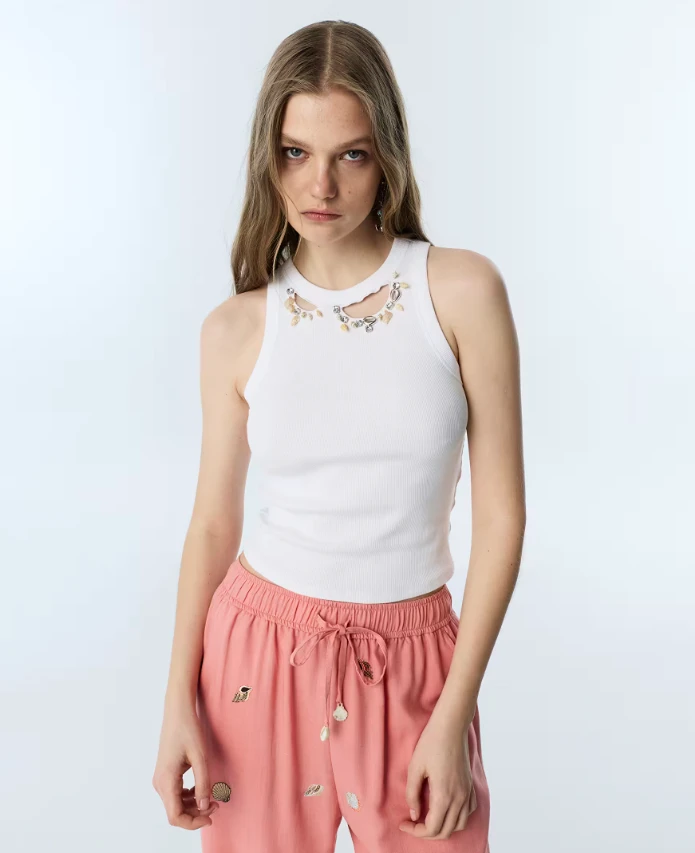 EKRU TWİST 70133 T-SHİRT