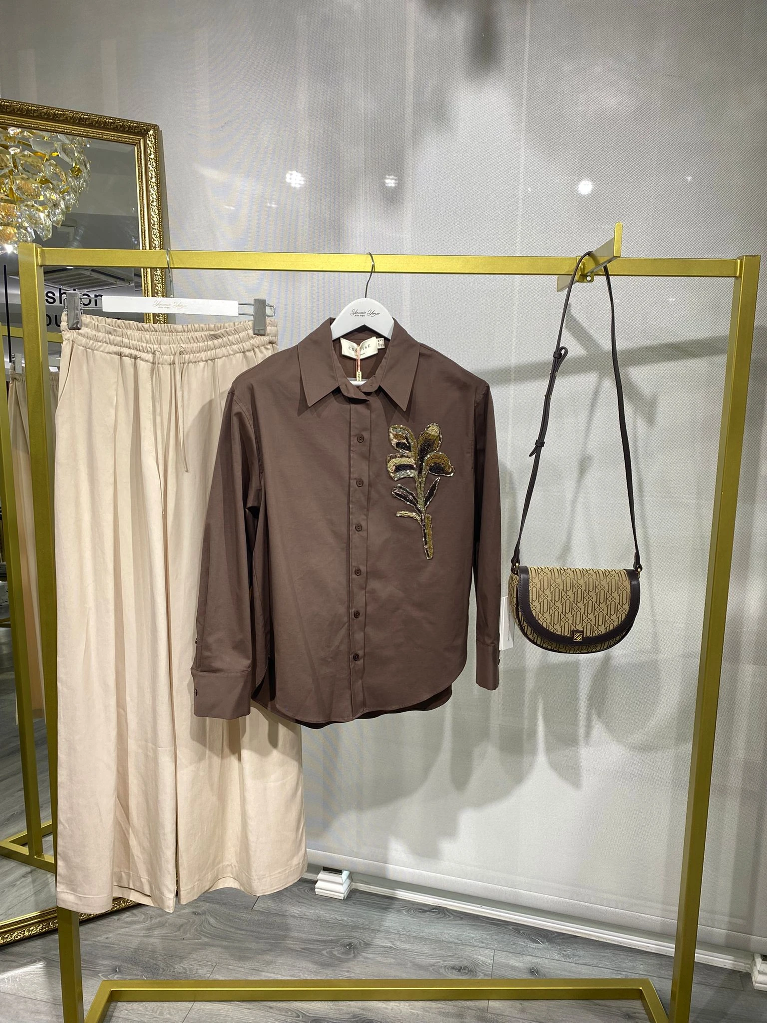 KAHVERENGİ EXQUİSE BEALS GÖMLEK