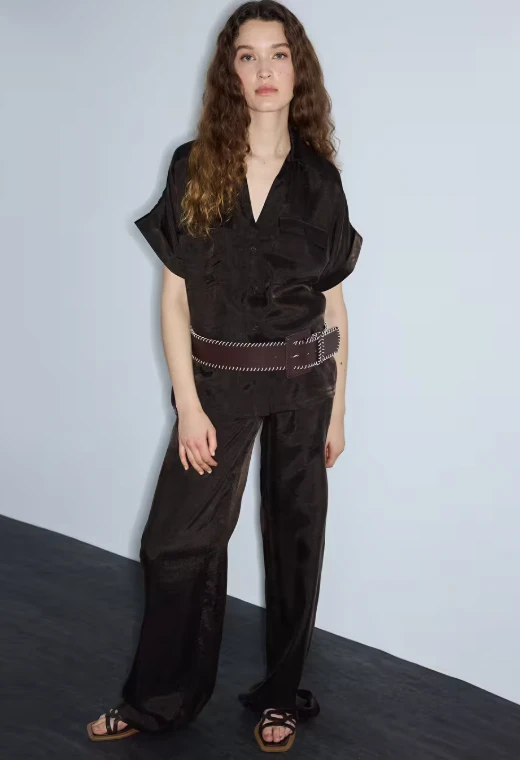 KAHVERENGİ İPEKYOL 25255 GÖMLEK