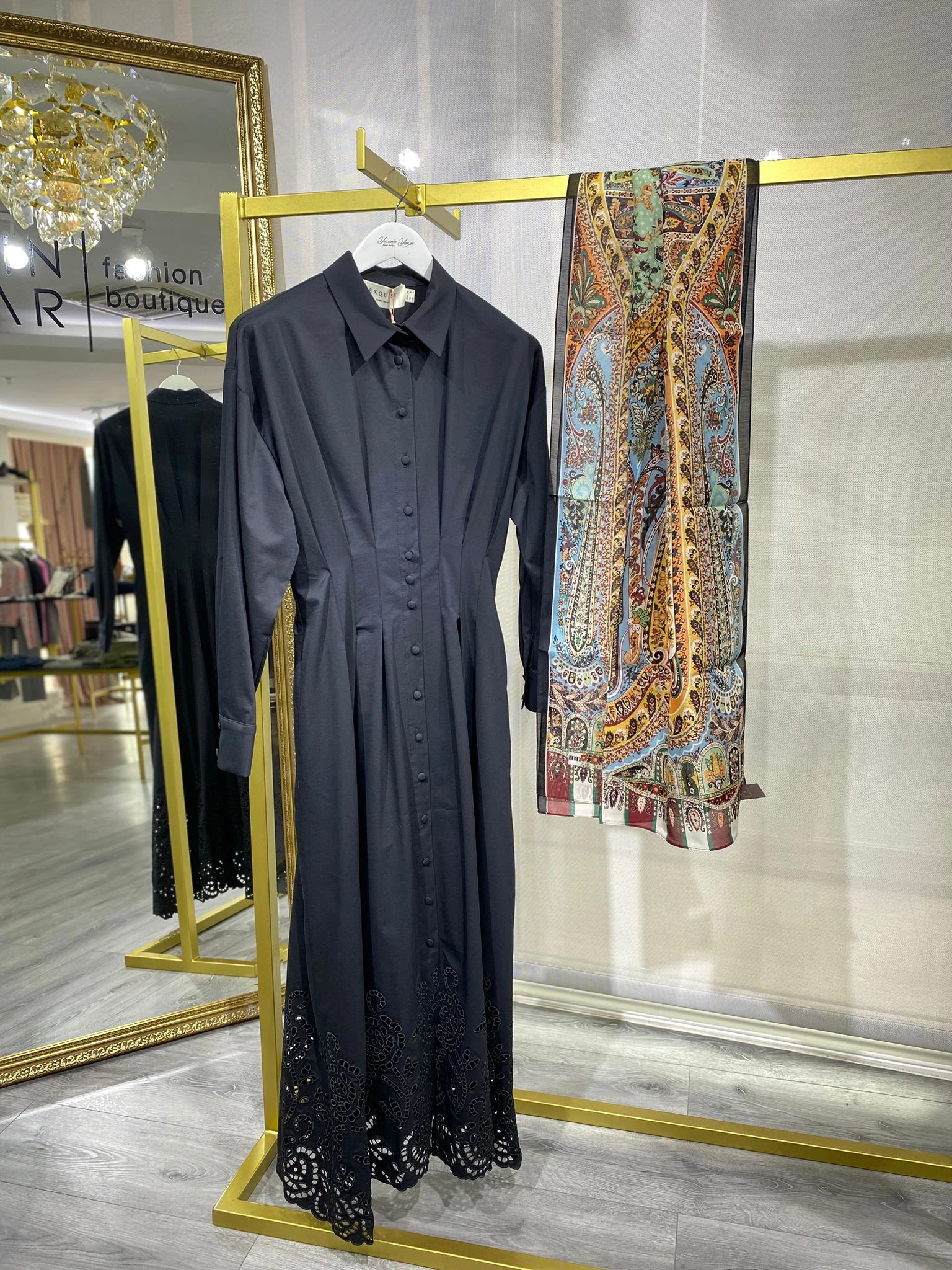 SİYAH EXQUİSE FAUN ELBİSE